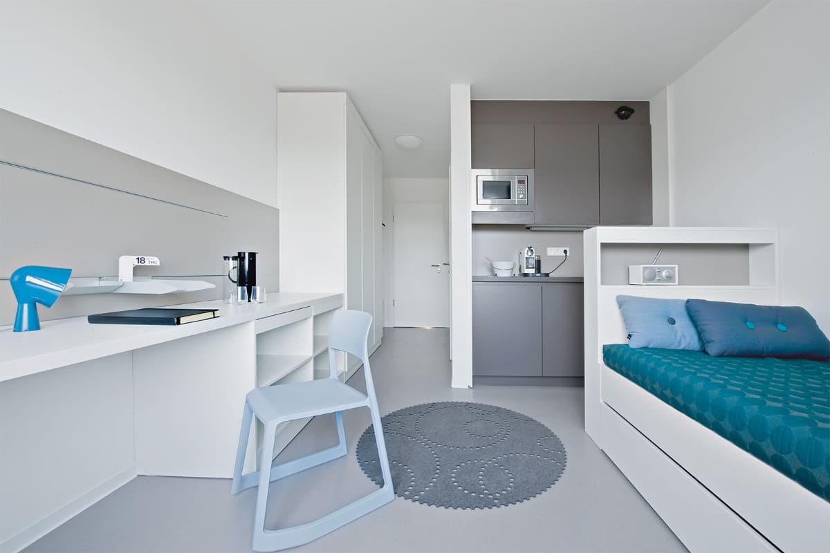 Zimmer im Doppelapartment in der Bahnstadt